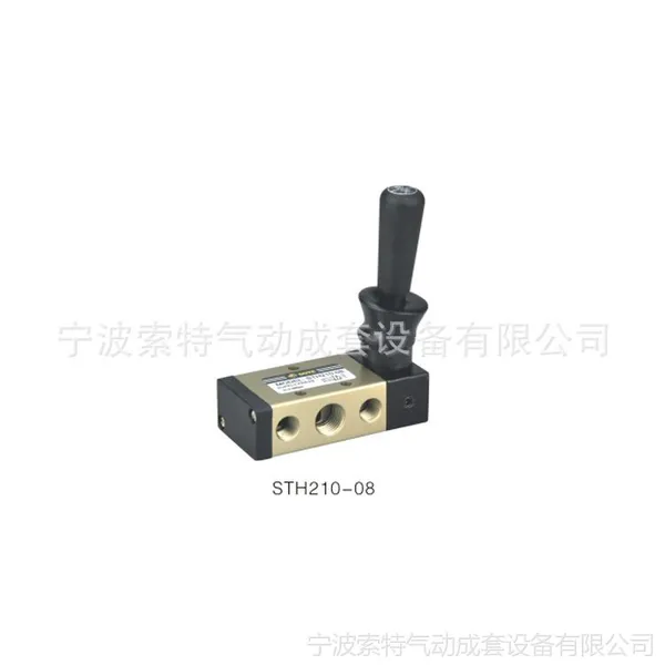 供应浙江气动索特气动厂家直销气动元件气动阀手转阀手拉阀手扳阀STH210-08
