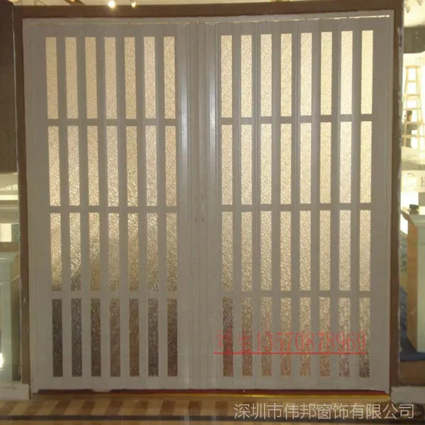 pvc豪华款折叠门洗手间移门厨房房间阳台隔断门推拉门