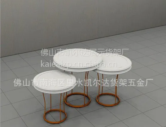 供应服装店展柜流水台童装的展架抛台高低展台个性展示台货架0