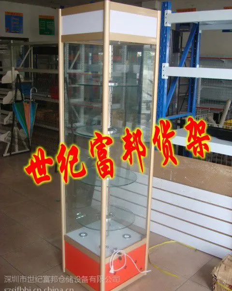 供应深圳全新精品展示柜 钛合金展示柜 定做商厂高档展示柜