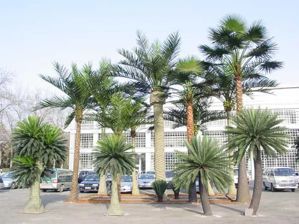 大型仿真海藻树定做室外绿化风景热带绿植公园广场装饰海枣树订制