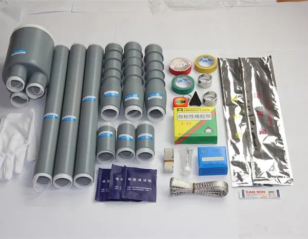 冷缩电缆附件厂家 湖北普乐供应10KV三芯户内冷缩型电缆接头 10KV三芯户内冷缩型终端头