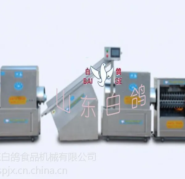 供应白鸽便宜高效馒头机小型生产线