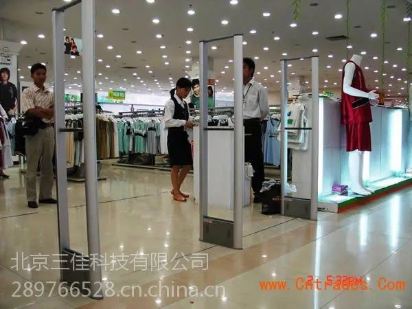 服装防盗器厂家/老款射频服装店防盗磁门/偏心圆衣服防盗扣