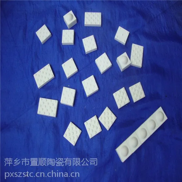 萍乡市置顺陶瓷有限公司95%氧化铝耐磨陶瓷衬片带凸点