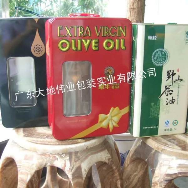 供应0.5-20L山东***营养油铁罐包装,北京贵族油礼品铁盒,上海健康油铁桶