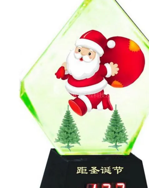 供应圣诞礼品-圣诞倒计时(水晶工艺品)