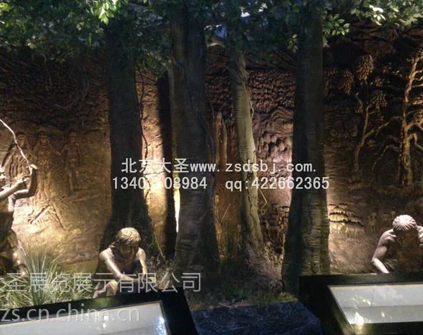 供应博物馆场景施工,半景画现场手绘