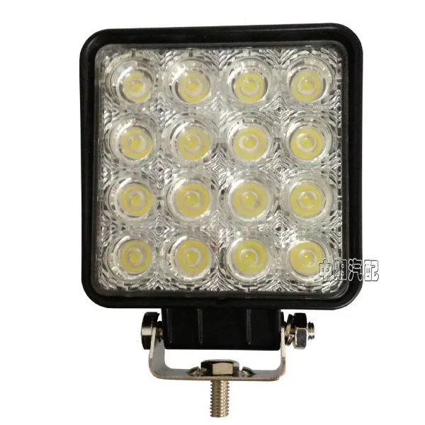 供应48W LED方形工作灯 越野车 工程灯 户外辅助照明灯 泛光 聚光