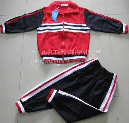 中山-珠海-佛山幼儿园校服品牌小学生季校秋冬服图片校服制造厂金光绒校服订做设计生产厂家