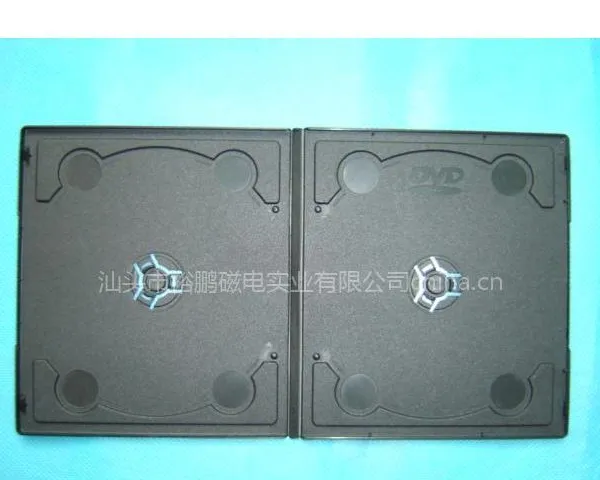 供应黑色DVD盒dvd盒子 pp盒 pp盒子 7mm 短花边双面黑色(YP-D813H)