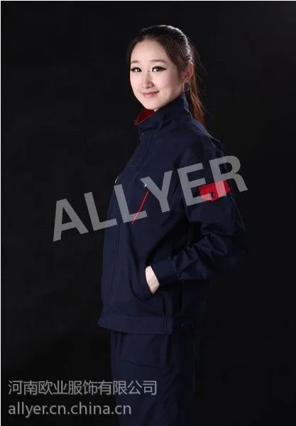 供应河南郑州春秋冬季工装工作服长袖带里子加厚(全)纯棉面料定做