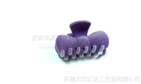 供应东莞万汇达植绒厂提供防滑防汗头饰发夹植绒毛加工饰品发夹发卡