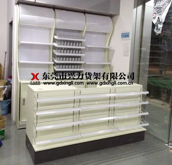 连锁便利店超市烟柜,钢木结构酒柜,收银台,广州货架批发