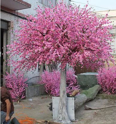 仿真桃花树许愿树人造树假桃花树仿真植物落地花艺大型桃花装饰植