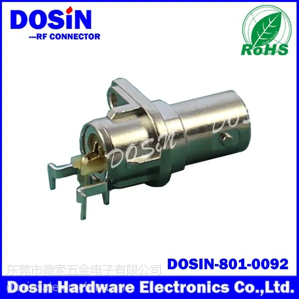 供应供应BNC90度带支架视频连接器接头 HD-SDI高清视频连接器