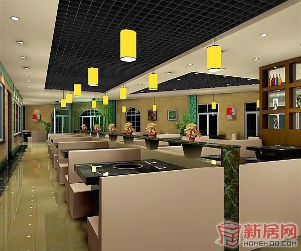 成都专业火锅店设计 成都火锅店设计装修-鹏云装饰