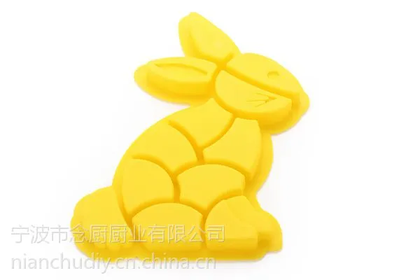 供应念厨新品硅胶兔子蛋糕模具