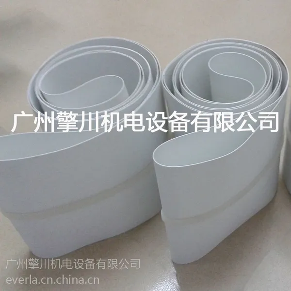 everla 厂家直销0.8MM1.5MM白色加透明导条PU食品级R-1M980(FD输送带 耐酸碱