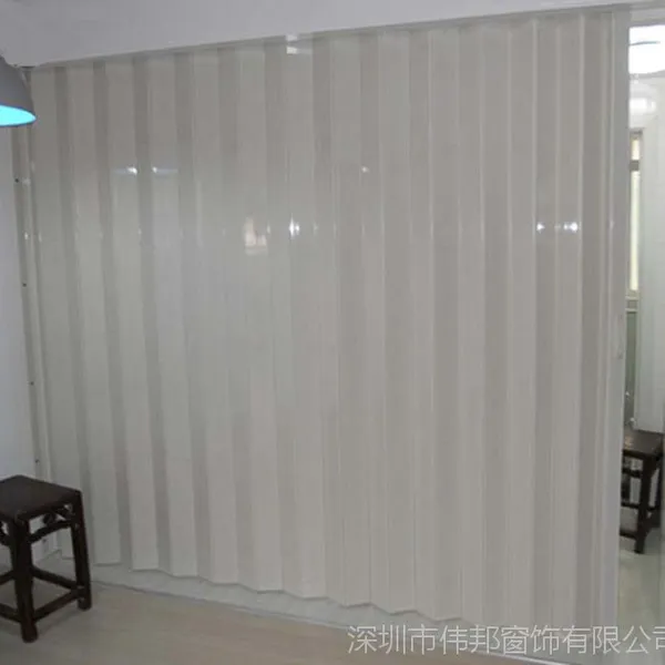 深圳市pvc折叠门 6mm厚仓库洗手间门开放式厨房客厅隔断