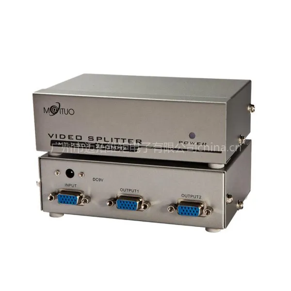 供应迈拓MT-2502 VGA分屏器/VGA分频器/VGA分配器 显示器一分二 2口