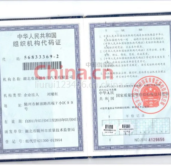 组织机构代码
