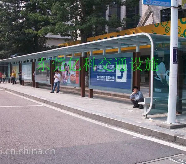 仿古不锈钢候车亭,2106年最新智能候车亭