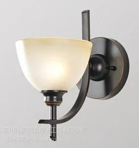 孙氏照明新款铁艺壁灯灯具 LED玻璃壁灯系列 欧式壁灯别墅灯具定制