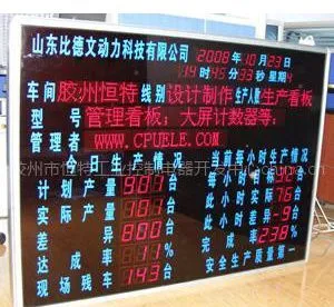 供应生产线目视化管理看板:生产线自动技术,实时传递生产指令,