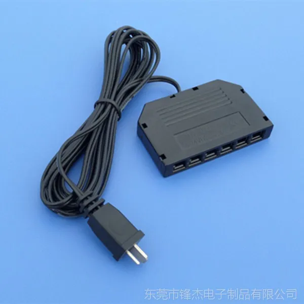 厂家供应 LED橱柜6孔分线盒/LED灯接线盒
