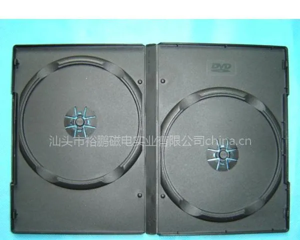 供应YUPENG14mm双面的黑色的PP的的 长方形dvd盒子(YP-D802H)