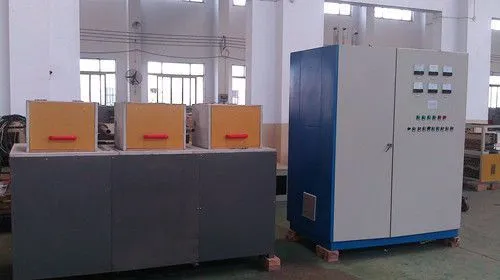 供应铝棒圆钢棒料感应加热设备,铜管圆钢管材中频透热电炉锻造热处理电源,在线连续式热锻锻打锻前加热机