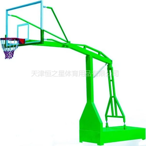 天津仿液压篮球架配钢化玻璃篮板免费送货安装