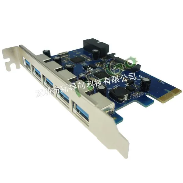 供应7口 USB3.0 PCI-e扩展卡 内置19针/20针 USB3.0 PCI Express