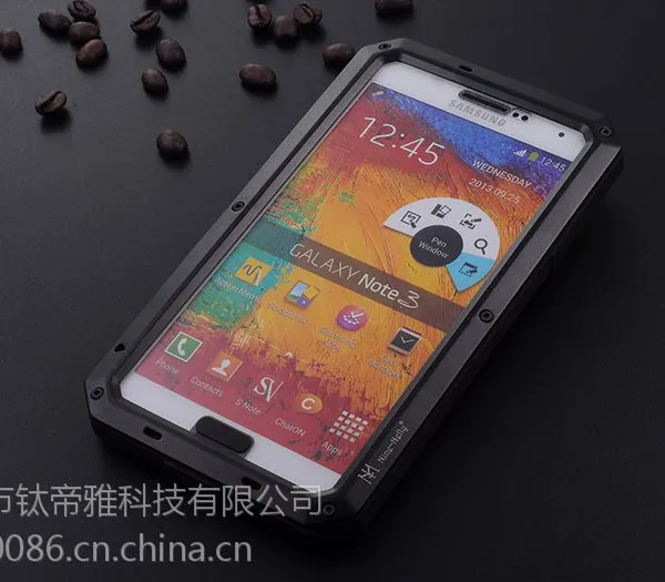 供应三星note3三防金属手机壳