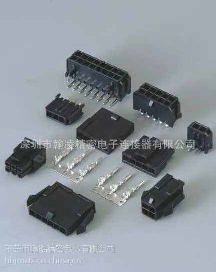供应厂家供应MOLEX3.0mm单排,DIP/SMT型,带鱼叉/定位片连接器