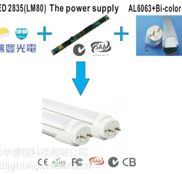 供应0.6M SAA认证LED日光灯