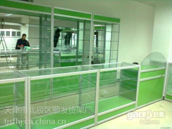 供应钛合金展柜天津钛合金展柜货架厂天津顺发货架厂
