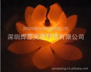供应厂家私模新款LED七彩莲化灯 同步变色 户外景观专用