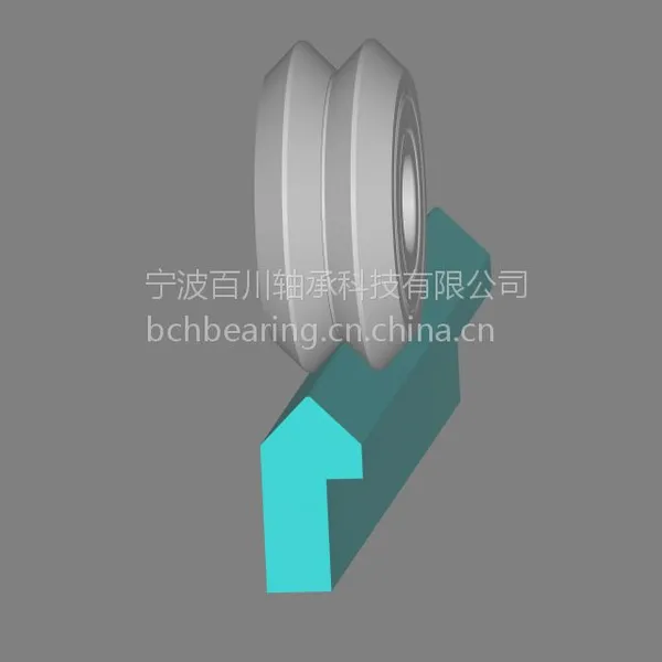 W1=RM1ZZ、W1X=RM1-2RS dual vee结构 直角导轨滚轮 百川轴承OEM食品机械