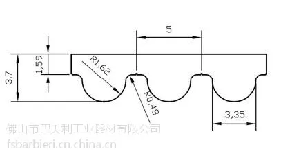供应HTD5M聚氨酯同步带