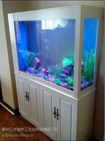 供应三友***纯白实木1.3米免换水水族箱