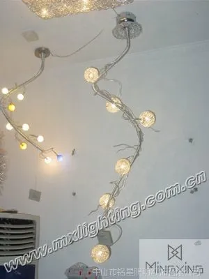 供应厂家直销各式铝线灯具 客厅吸顶灯 LED水晶灯 古镇铁艺吸顶灯批发