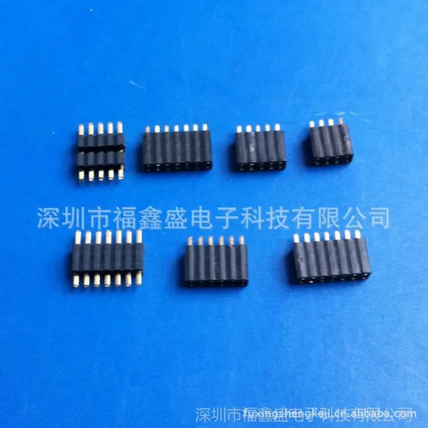 供应排针排母1.27间距单排双排P位按客户需求制作180度简牛牛角