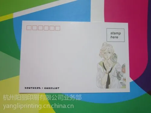 供应动漫明信片,定制印刷,颜色饱满,包装