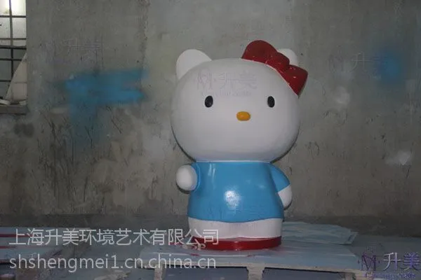 供应HelloKitty道具雕塑玻璃钢卡通模型雕塑树脂kt猫模型现货出售