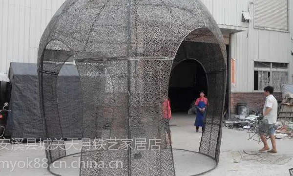 天月金属户外白色铁艺屋艺术创意休闲蒙古包福建省木屋凉亭田园