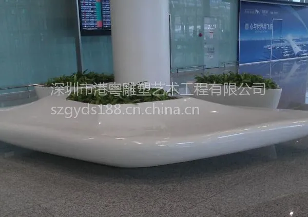 商场花盆|休闲椅花盆|玻璃钢休闲椅|商场休闲椅|公园休闲椅|机场休闲椅4.5m