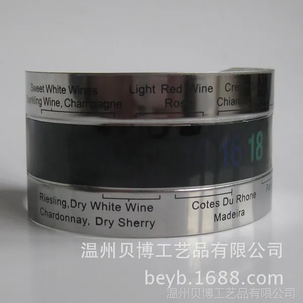 【厂家直销】不锈钢红酒温度计 单个包纸 红酒温度卡