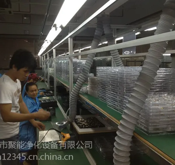 供应专业宝安地区电子工厂后焊锡烟雾处理排放工程,流水线通风排放风机管道除烟项目报价